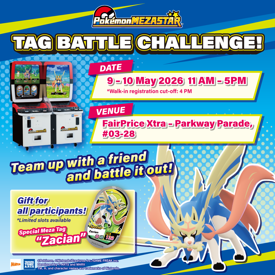 TAG BATTLE CHALLENGE at Parkway Parade Stadium! (May 9 - 10)