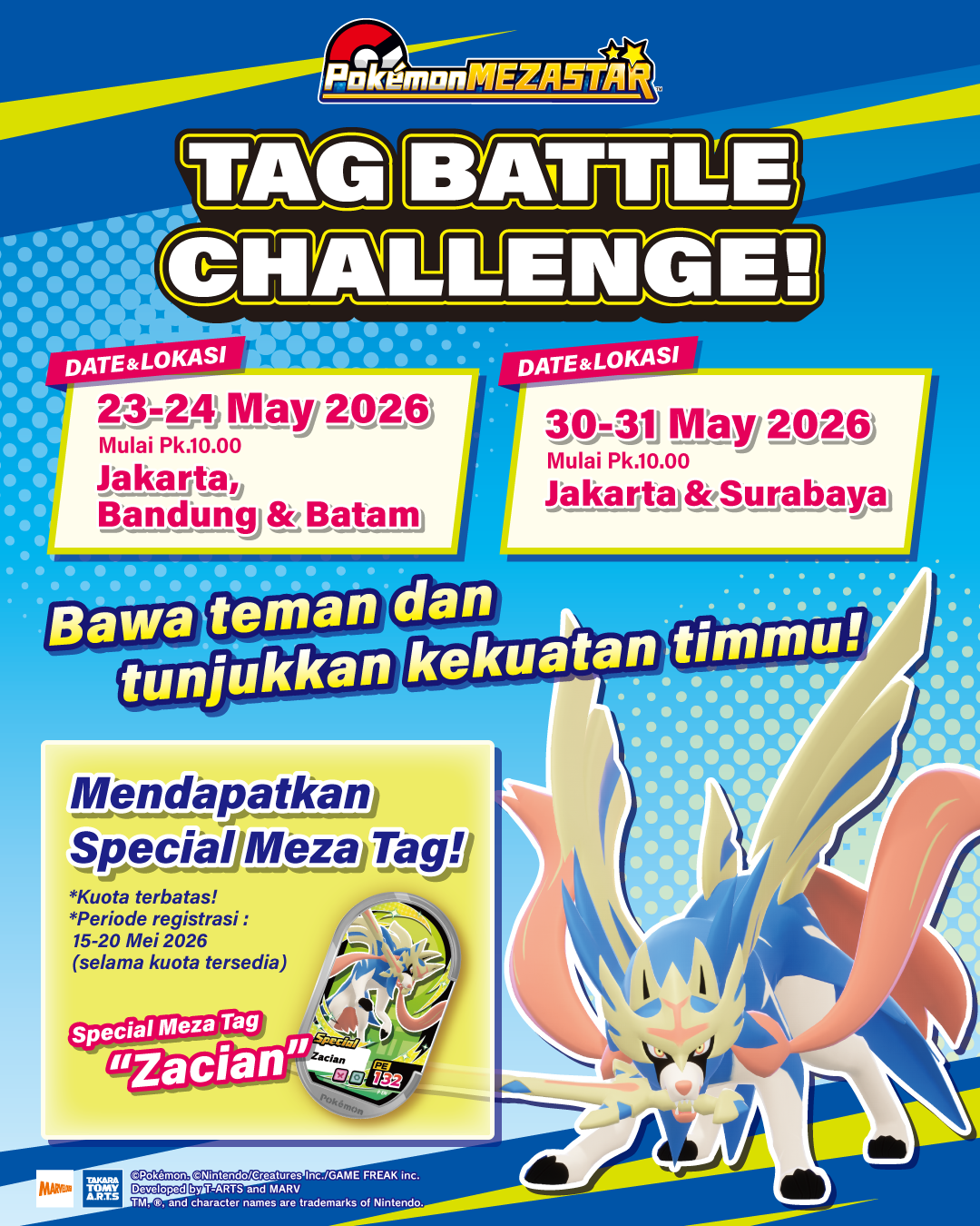 The Pokémon MEZASTAR Tag Battle Challenge Arrives!