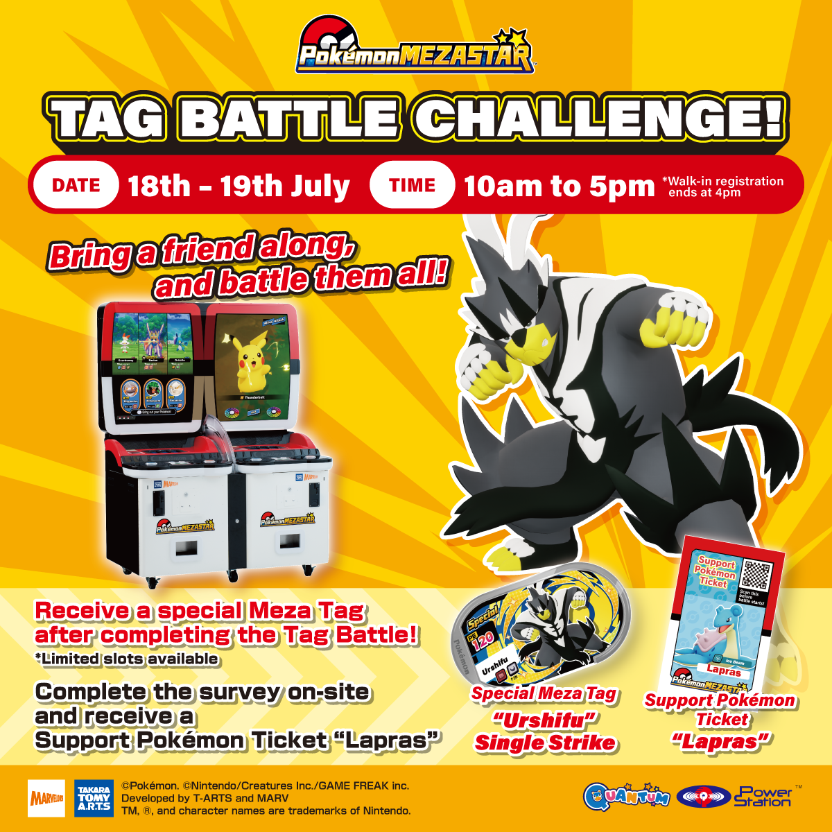 Join the Play Session and receive a Special Meza Tag "Urshifu" Single Strike!