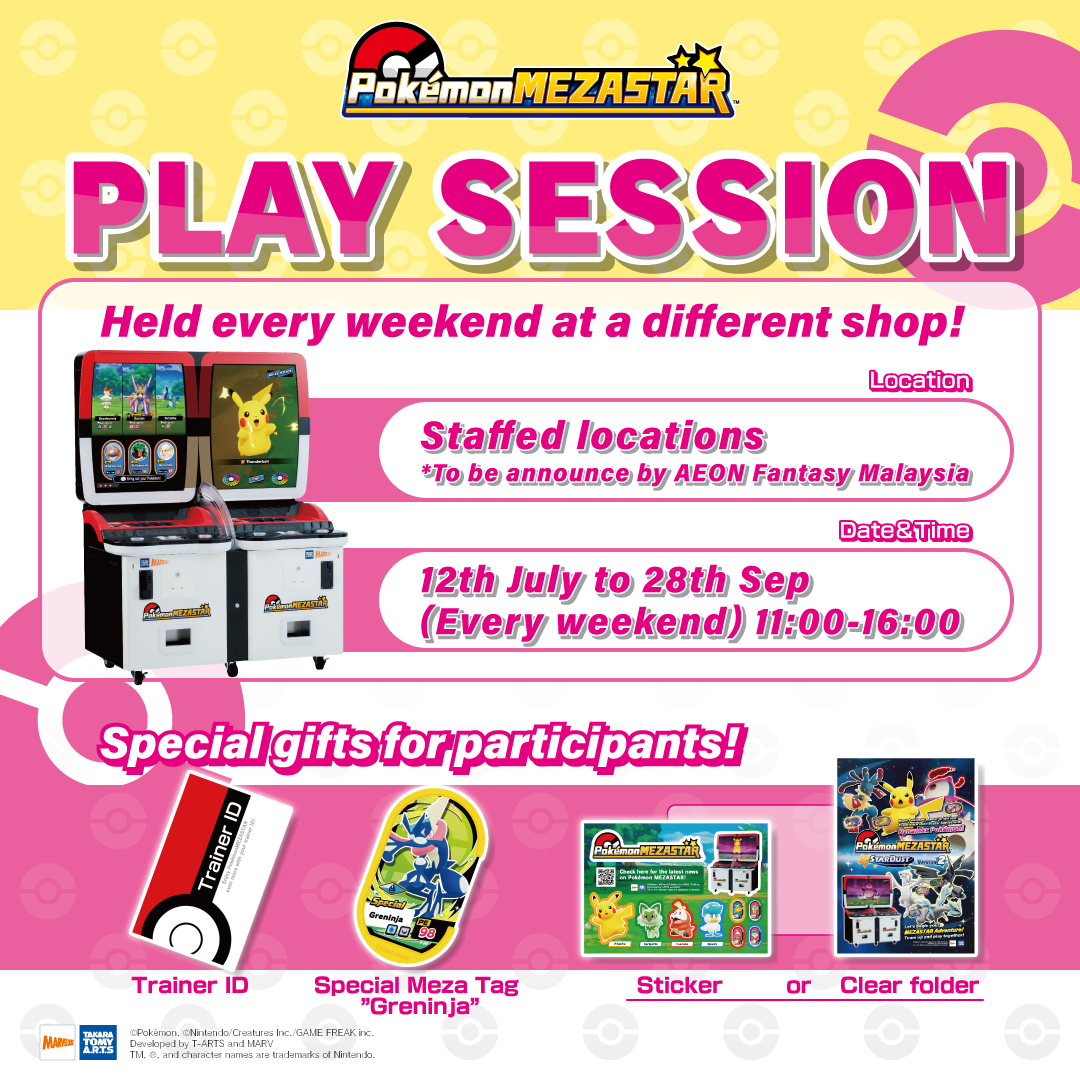 Experience Pokémon MEZASTAR! Join the Weekend Play Sessions in Malaysia!