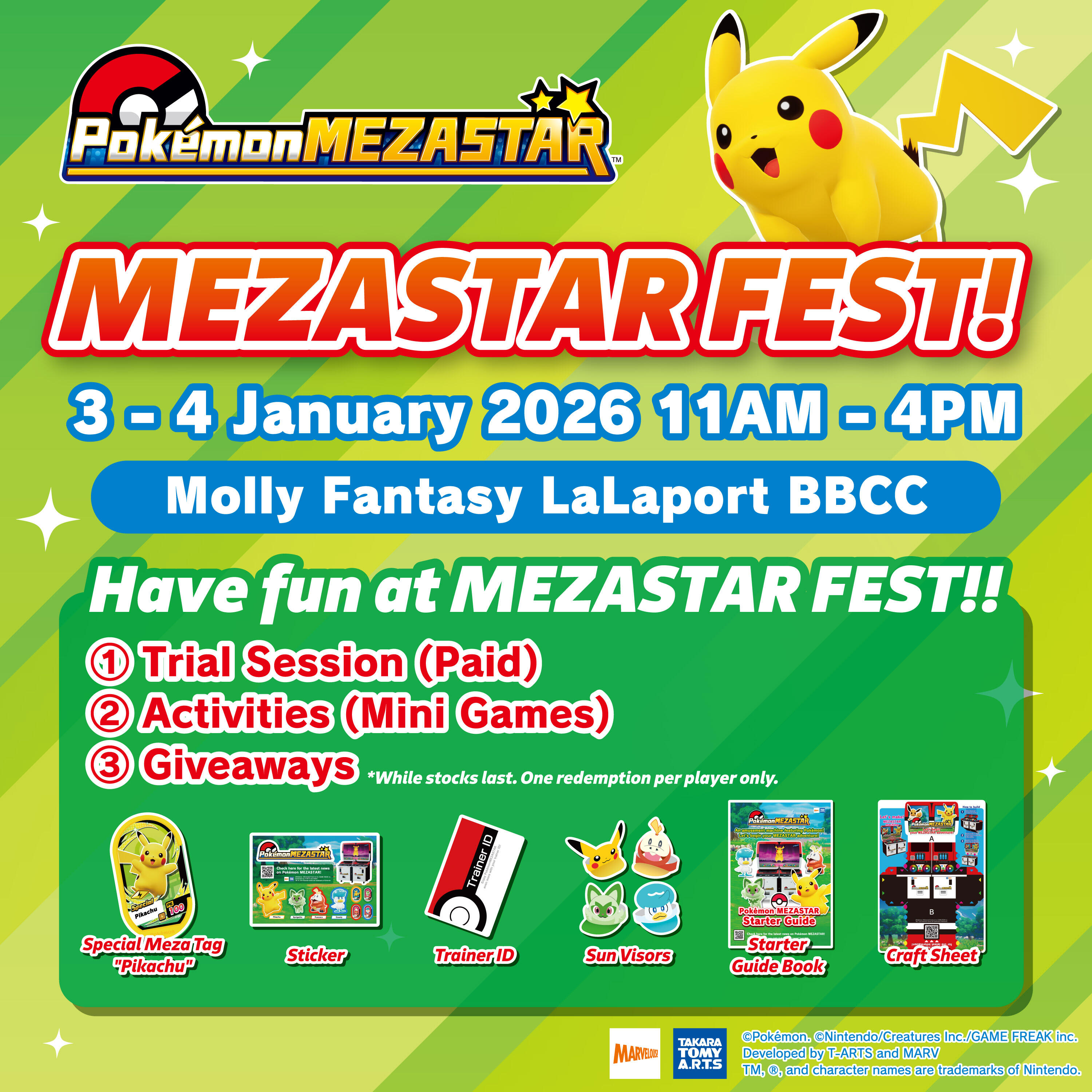 MEZASTAR FEST at LaLaport BBCC Mezastar Stadium! (January 3rd-4th)
