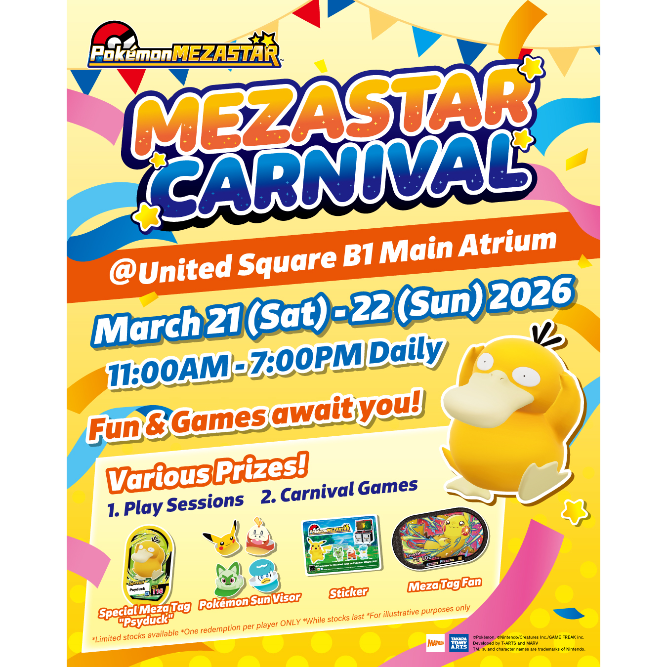 Join the Fun at the MEZASTAR Carnival! (21 - 22 March 2026)
