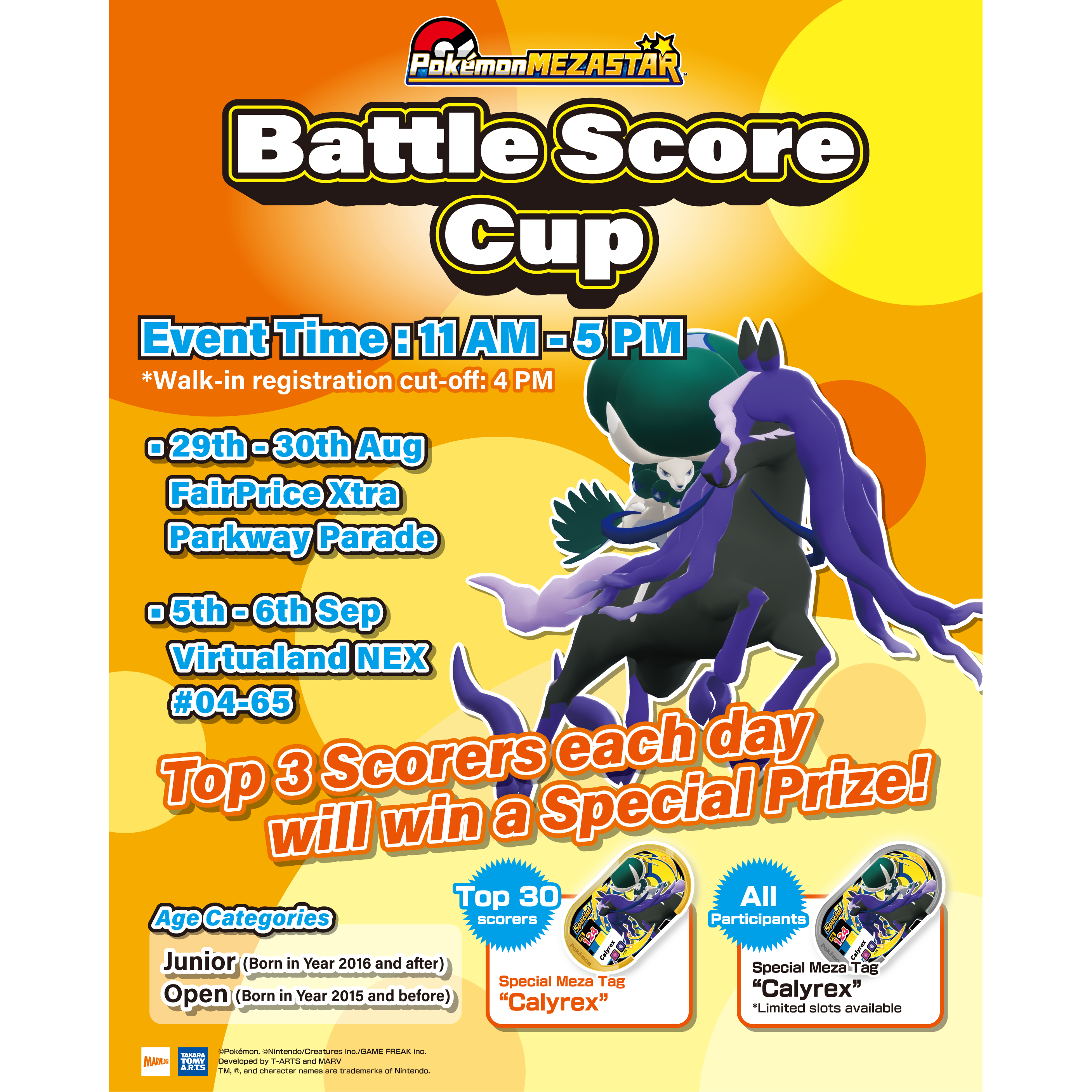 Battle Score Cup returns!  (29 - 30 August 2026, 5 - 6 September 2026)